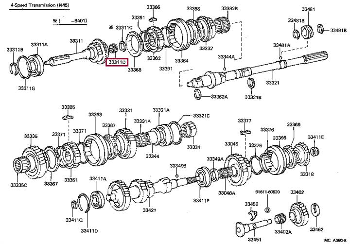 9036106002 Toyota Подшипник КПП