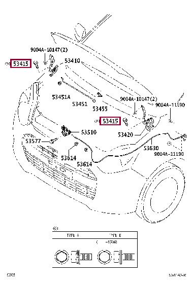 Купити Toyota 91661-60616 за низькою ціною в Україні!