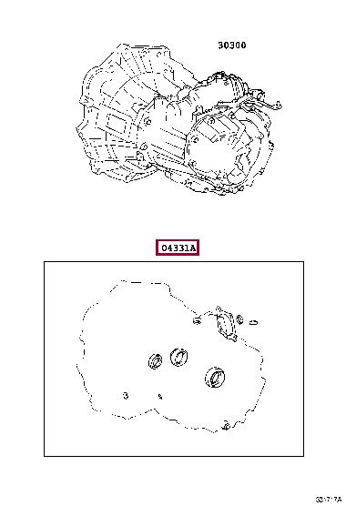 0433112271 Toyota Прокладки кпп, комплект