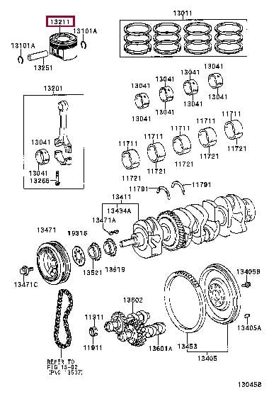 1321128031C0 Toyota Поршень