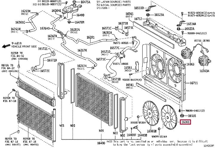 163610T120 Toyota Вентилятор