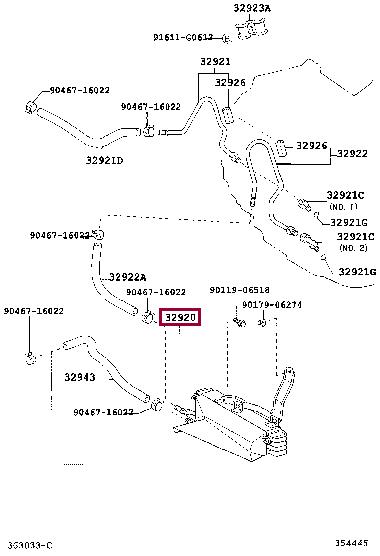 3292048011 Toyota Радиатор масляный