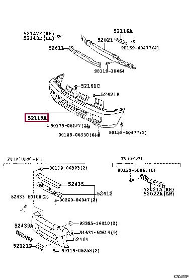 521196B906 Toyota Бампер передній