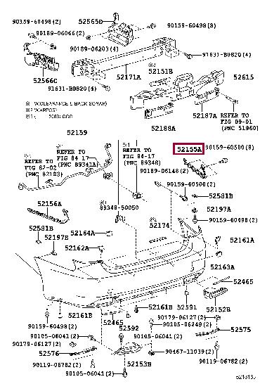 5215550030 Toyota Направляющая бампера