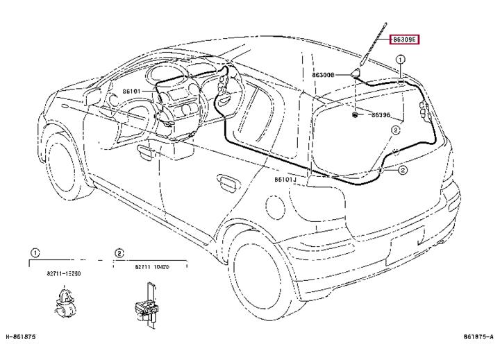 8630952040 Toyota Антенна