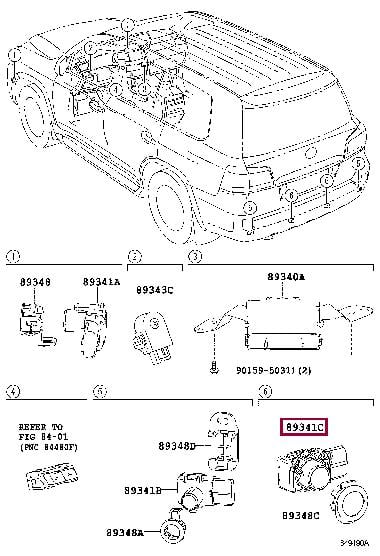 Toyota 89341-28451-B2 Датчик парковки 8934128451B2: Отличная цена - Купить в Украине на EXIST.UA! 8934128451B2 Toyota Датчик парковки