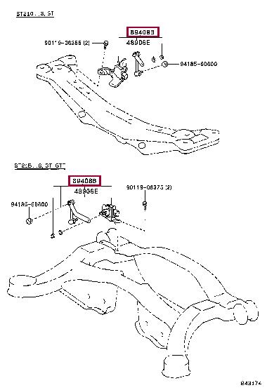 Toyota 89407-33020 Sensor sub-assy, height control, rear rh 8940733020: Отличная цена - Купить в Украине на EXIST.UA! 8940733020 Toyota Sensor sub-assy, height control, rear rh