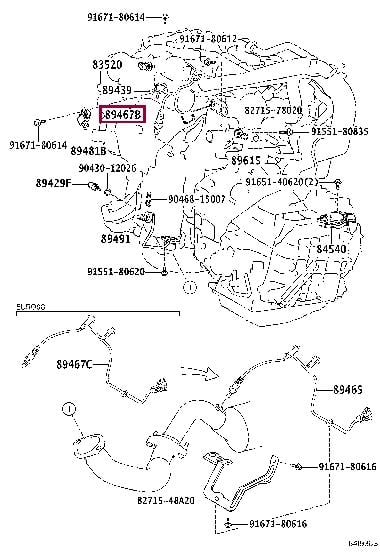 8946778010 Toyota Датчик кислородный / Лямбда-зонд