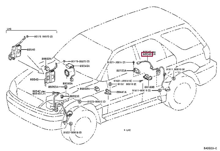 Toyota 89546-48020 Датчик АБС 8954648020: Купити в Україні - Добра ціна на EXIST.UA!