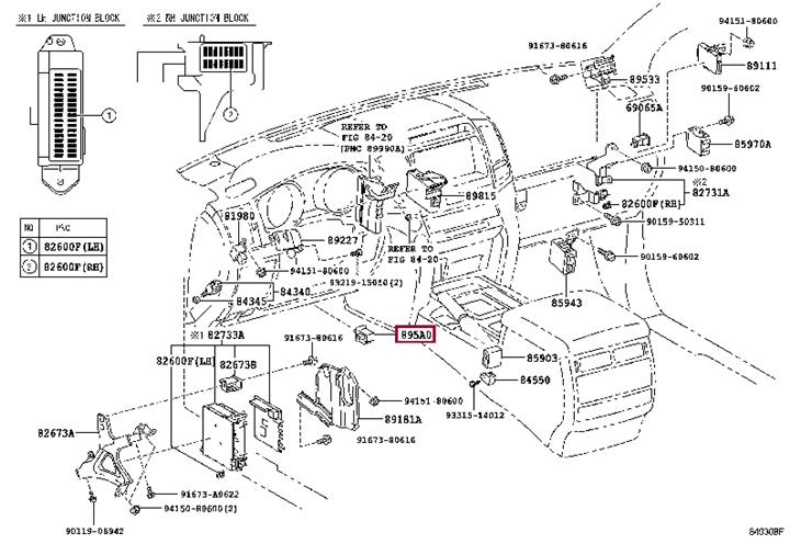 895A060011 Toyota Автомобильное реле