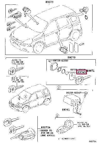 89745YZZ02 Toyota Елемент живлення