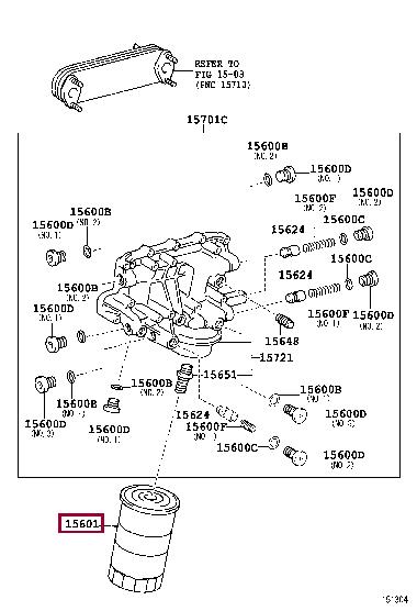 S156072210 Toyota Фільтр масляний