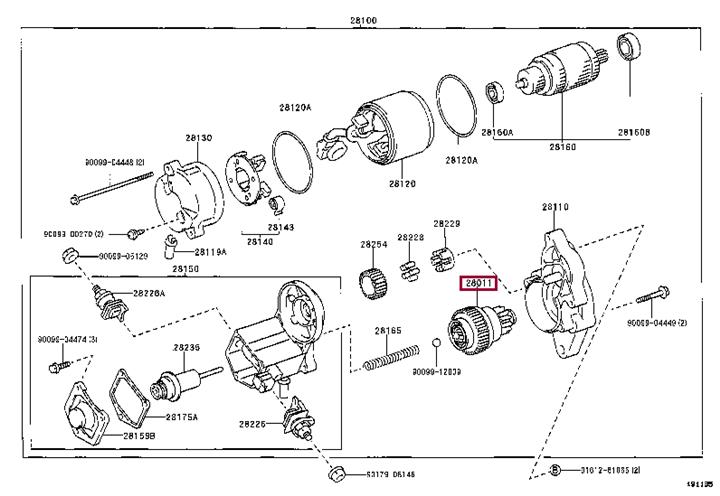 Купити Toyota 28011-76070 за низькою ціною в Україні!