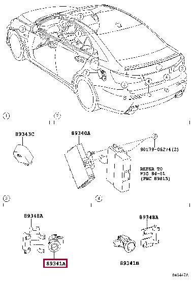 8934130010B4 Toyota Датчик парковки