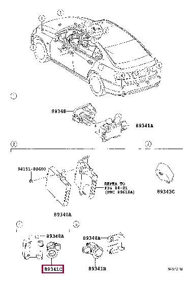 Toyota 8934130010E6 Sensor, ultrasonic, no.3 8934130010E6: Отличная цена - Купить в Украине на EXIST.UA! 8934130010E6 Toyota Sensor, ultrasonic, no.3