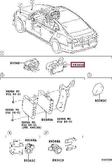 8934144150A3 Toyota Датчик парковки