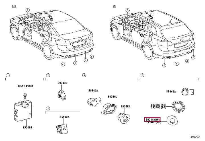 Toyota 8934802010G0 Retainer, ultrasonic sensor, no.1 8934802010G0: Отличная цена - Купить в Украине на EXIST.UA! 8934802010G0 Toyota Retainer, ultrasonic sensor, no.1