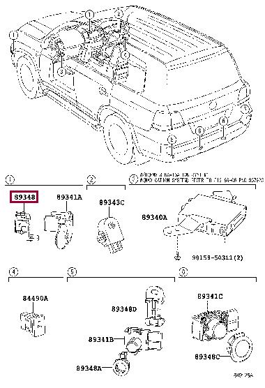 Toyota 89348-33060-C6 Кріплення датчика парковки 8934833060C6: Купити в Україні - Добра ціна на EXIST.UA!