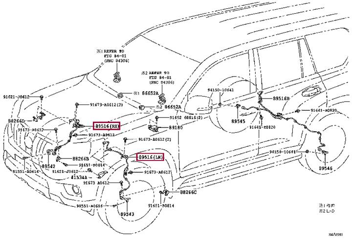 8951660290 Toyota Проводка датчика