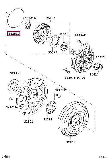 9008030078 Toyota Кольцо уплотнительное