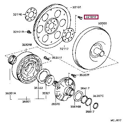 Toyota 90105-12184 Bolt, hexagon(for drive plate setting) 9010512184: Отличная цена - Купить в Украине на EXIST.UA! 9010512184 Toyota Bolt, hexagon(for drive plate setting)