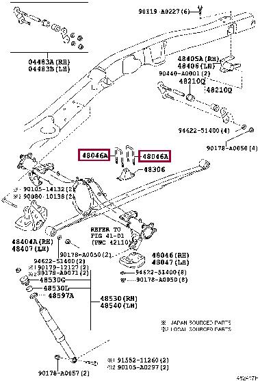 Toyota 90117-A0004 Болт (для задней пружины) 90117A0004: Отличная цена - Купить в Украине на EXIST.UA! 90117A0004 Toyota Болт (для задней пружины)