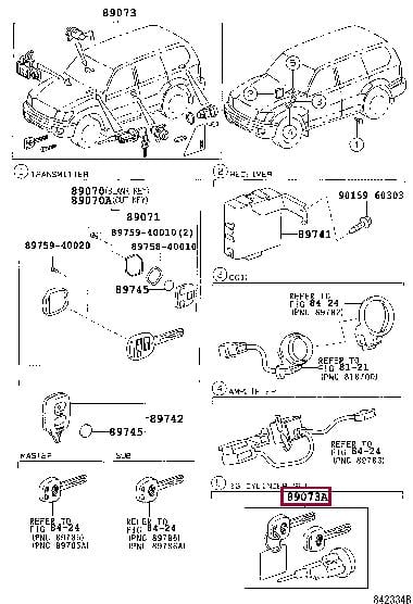 6905760491 Toyota Замок зажигания