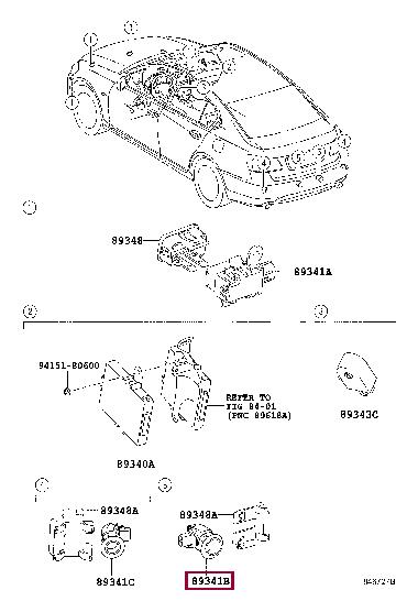 Toyota 89341-30021-G0 Автозапчастина 8934130021G0: Приваблива ціна - Купити в Україні на EXIST.UA! 8934130021G0 Toyota Автозапчастина