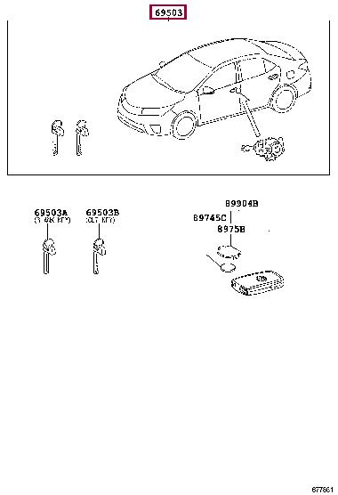 8970402630 Toyota Замок зажигания