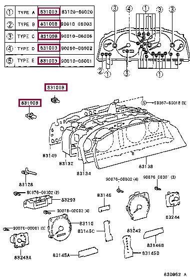 9001006002 Toyota Лампа галогенная 12В