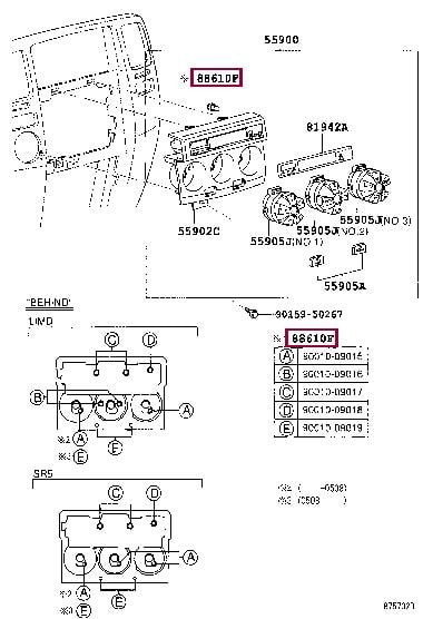 9001009016 Toyota Лампа галогенная 12В