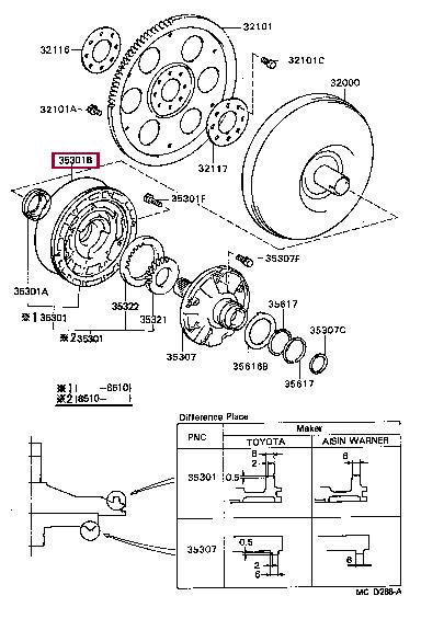 9030199024 Toyota Кольцо уплотнительное