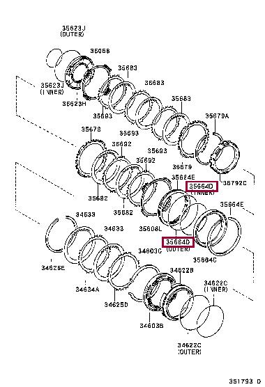 9030199116 Toyota Кольцо