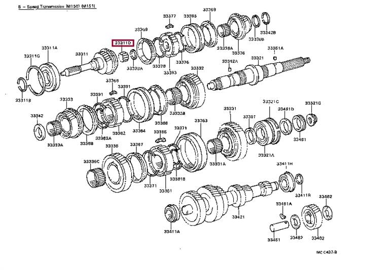 9036108004 Toyota Подшипник вала первичного