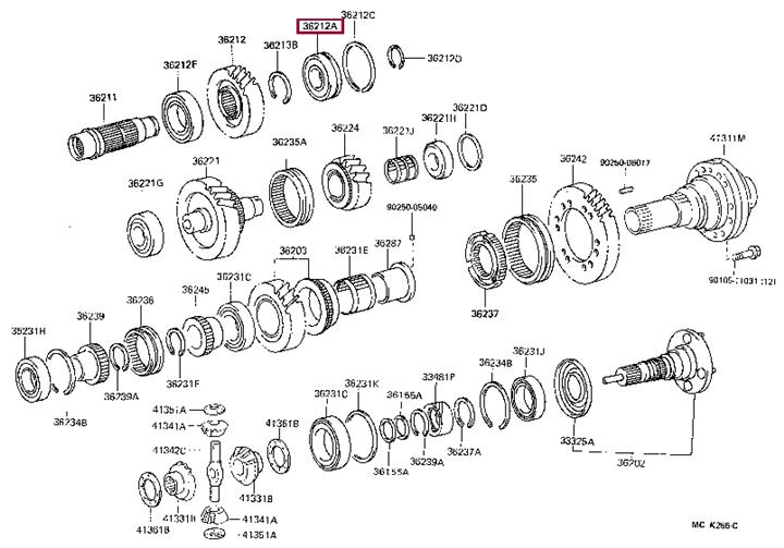 9036335030 Toyota Подшипник КПП