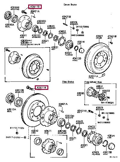 Toyota 90942-02052 Болт 9094202052: Отличная цена - Купить в Украине на EXIST.UA! 9094202052 Toyota Болт