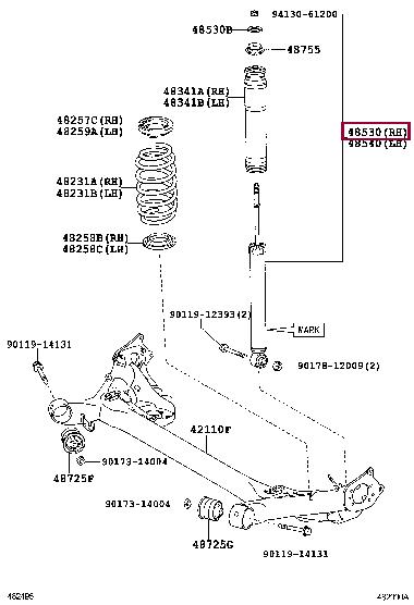 Купить Toyota 48530-80534 по низкой цене в Украине!