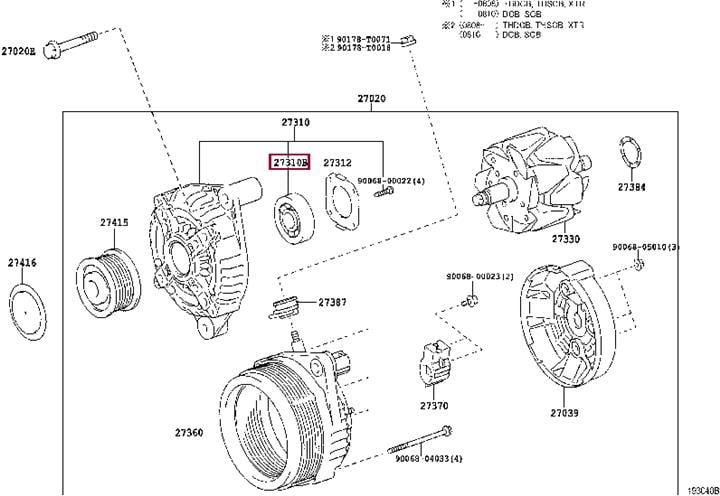9009910220 Toyota Подшипник