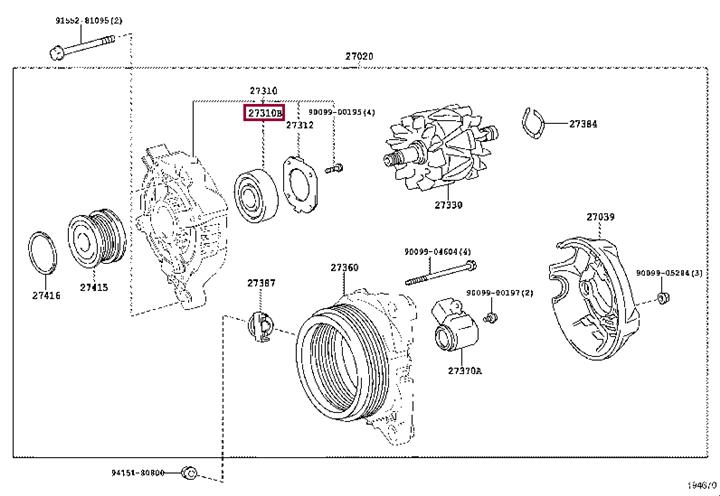 9009910226 Toyota Подшипник