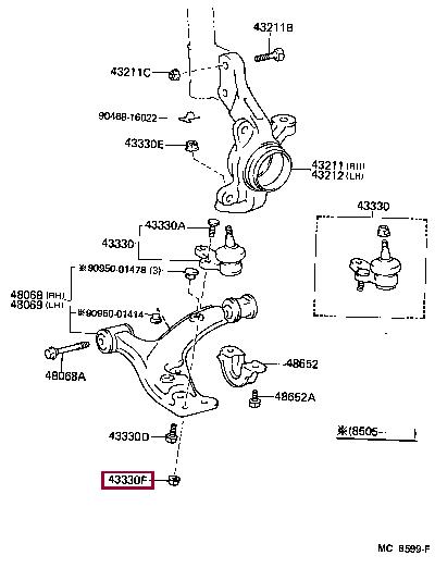 Toyota 90179-10087 Гайка 9017910087: Отличная цена - Купить в Украине на EXIST.UA! 9017910087 Toyota Гайка