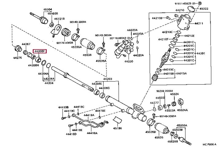 9031026023 Toyota Сальник рулевой рейки