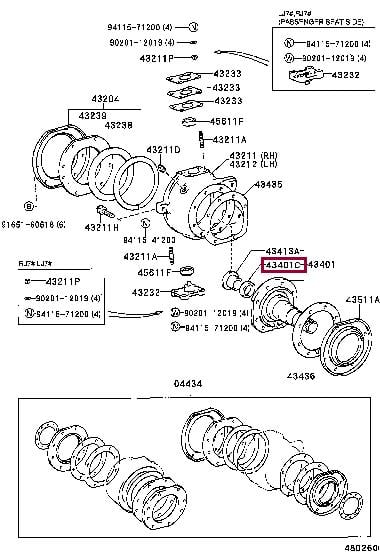 9031033001 Toyota Сальник поворотного кулака