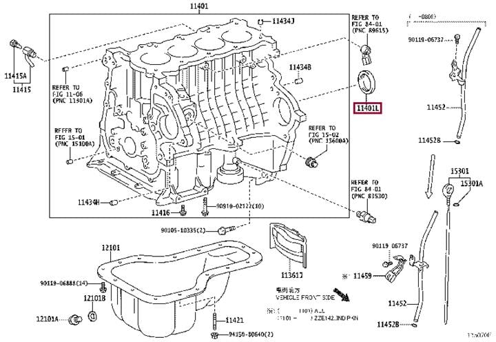 Toyota 90311-T0056 Seal, engine rear oil 90311T0056: Отличная цена - Купить в Украине на EXIST.UA! 90311T0056 Toyota Seal, engine rear oil