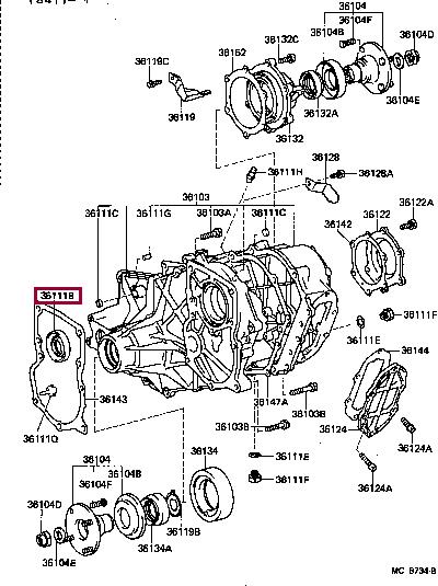 Toyota 90316-48003 Сальник 9031648003: Отличная цена - Купить в Украине на EXIST.UA! 9031648003 Toyota Сальник