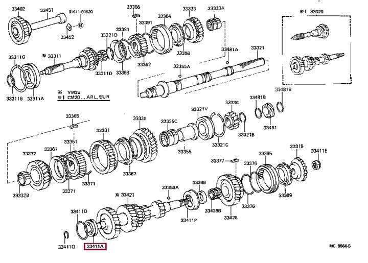 9036525023 Toyota Подшипник КПП
