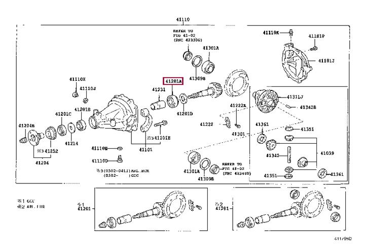 9036634019 Toyota Подшипник дифференциала