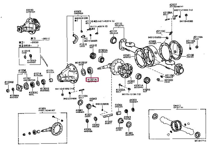 9036640059 Toyota Подшипник редуктора
