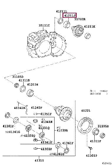 9036642012 Toyota Подшипник