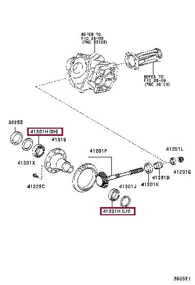 9036645050 Toyota Подшипник дифференциала