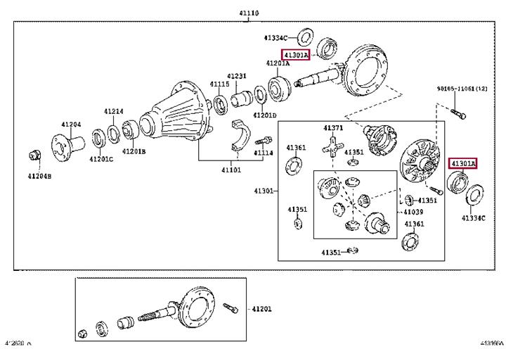 9036650130 Toyota Подшипник